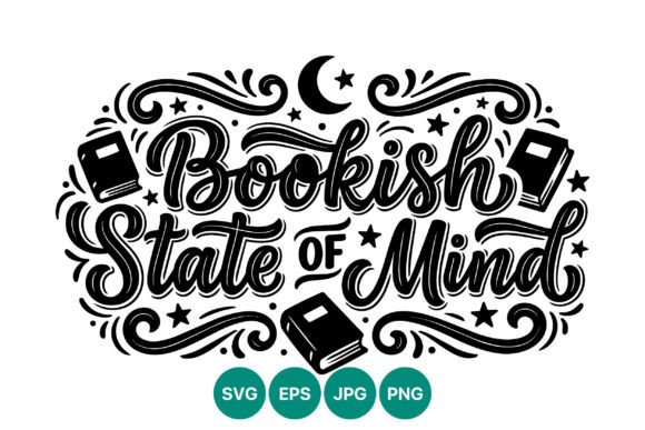 Bookish State of Mind Calligraphic