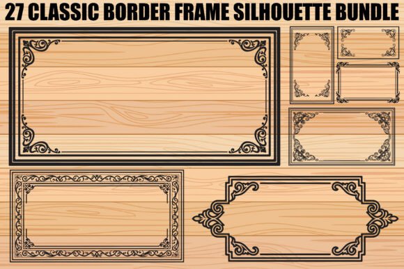 Classic Border Frame SVG Bundle: Graphics & Illustrations for Handmade Brands