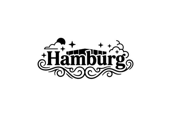 Hamburg Elbphilharmonie Black White Graphics & Illustrations