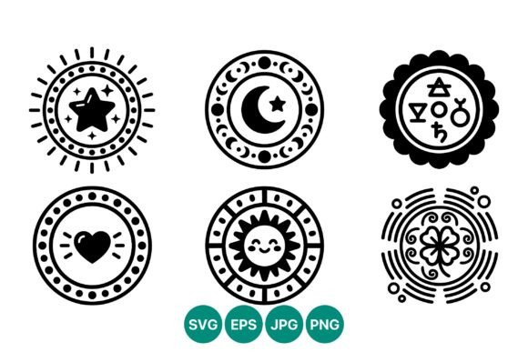 Mystical Celestial Icon Set: Graphics & Illustrations for Whimsical Branding
