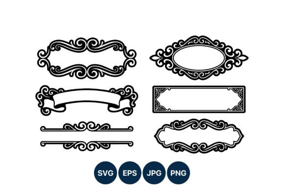 Ornamental Frames and Dividers Black: Premium Graphics & Illustrations