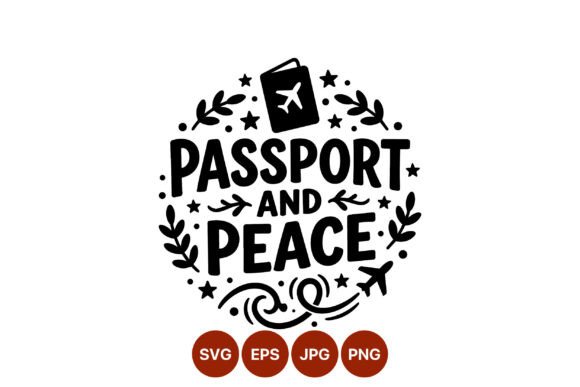 Passport Peace Travel Vector Design: Graphics & Illustrations