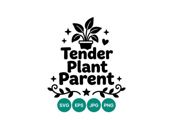 Tender Plant Parent Pot with Leaves
